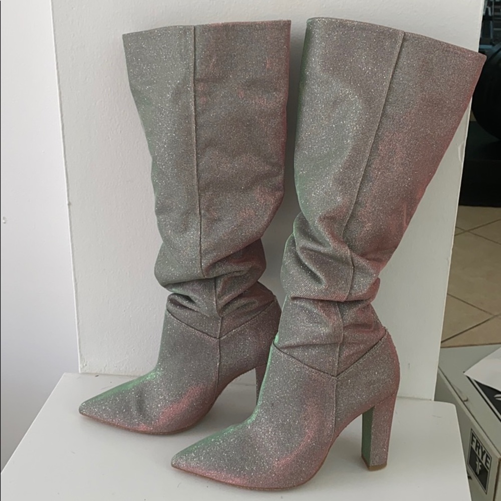 Free People all that shimmers slouch heels